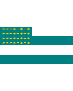 Flag: Fenian 1858 An Bratach bhFíníní |  landscape flag | 1.35m² | 14.5sqft | 85x160cm | 33x65inch 