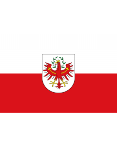Flag: Austrian state of Tyrol |  landscape flag | 1.35m² | 14.5sqft | 90x150cm | 3x5ft 