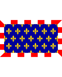Flag: Region Touraine in France |  landscape flag | 1.35m² | 14.5sqft | 90x150cm | 3x5ft 