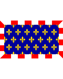 Flag: Region Touraine in France |  landscape flag | 1.35m² | 14.5sqft | 90x150cm | 3x5ft 