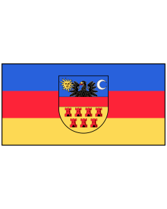 Flag: Historical flag of Transylvania |  landscape flag | 1.35m² | 14.5sqft | 80x160cm | 33x66inch 