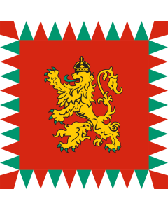Flag: Tsar of Bulgaria standard |  1.35m² | 14.5sqft | 120x120cm | 45x45inch 