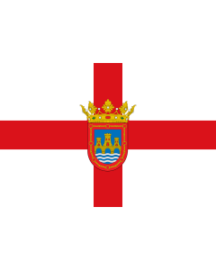 Flag: Tudela | Ciudad de Tudela  Navarra - España |  landscape flag | 1.35m² | 14.5sqft | 90x150cm | 3x5ft 