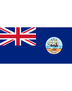 Flag: Old Flag of the Turks and Caicos Islands |  landscape flag | 1.35m² | 14.5sqft | 80x160cm | 30x60inch 