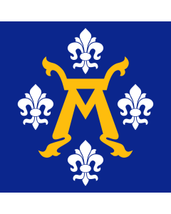 Flag: This file depicts the coat of arms of a Finnish municipality  kunta |  1.35m² | 14.5sqft | 120x120cm | 45x45inch 
