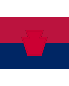 Flag: 28th Infantry Division |  landscape flag | 1.35m² | 14.5sqft | 100x130cm | 40x50inch 