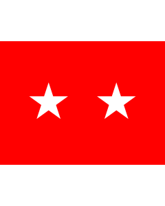 Flag: Field flag of a US Army Major General |  landscape flag | 1.35m² | 14.5sqft | 100x130cm | 40x50inch 