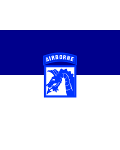 Flag: United States Army XVIII Airborne Corps |  landscape flag | 1.35m² | 14.5sqft | 100x130cm | 40x50inch 
