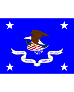 Flag: The United States Attorney General  AG |  landscape flag | 1.35m² | 14.5sqft | 100x130cm | 40x50inch 