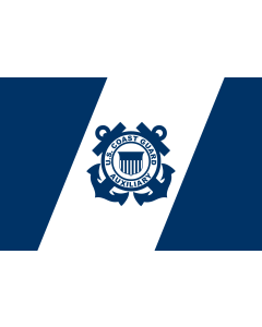 Flag: The United States Coast Guard Auxiliary |  landscape flag | 1.35m² | 14.5sqft | 90x150cm | 3x5ft 