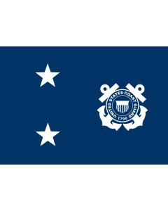 Flag: Rear Admiral in the United States Coast Guard |  landscape flag | 1.35m² | 14.5sqft | 90x150cm | 3x5ft 