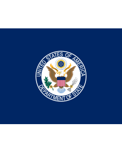 Flag: United States Department of State |  landscape flag | 0.06m² | 0.65sqft | 22x28cm | 10x11inch 