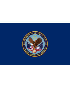 Flag: United States Department of Veterans Affairs since August 2012. Official specifications for the flag can be found here  on page 7  and here |  landscape flag | 1.35m² | 14.5sqft | 90x150cm | 3x5ft 