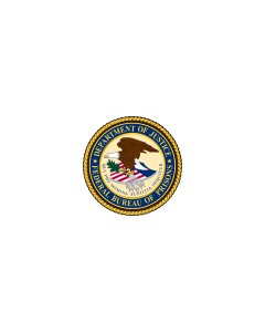 Flag: United States Federal Bureau of Prisons |  landscape flag | 1.35m² | 14.5sqft | 90x150cm | 3x5ft 