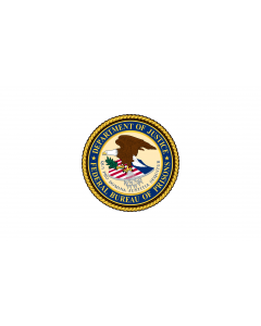 Flag: United States Federal Bureau of Prisons |  landscape flag | 1.35m² | 14.5sqft | 90x150cm | 3x5ft 