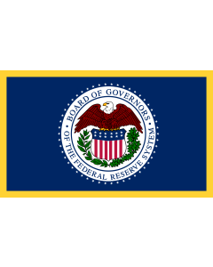 Flag: United States Federal Reserve System |  landscape flag | 1.35m² | 14.5sqft | 90x150cm | 3x5ft 