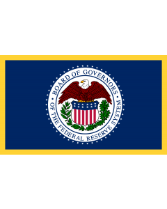 Flag: United States Federal Reserve System |  landscape flag | 1.35m² | 14.5sqft | 90x150cm | 3x5ft 