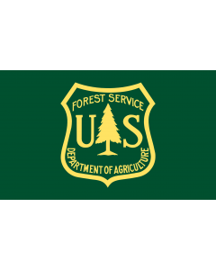 Bandiera: United States Forest Service | USFS |  bandiera paesaggio | 1.35m² | 90x150cm 
