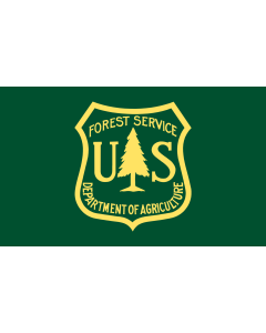 Tisch-Fahne / Tisch-Flagge: United States Forest Service | USFS 15x25cm