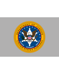 Flag: A variant flag of the United States Marshals Service  USMS |  landscape flag | 1.35m² | 14.5sqft | 90x150cm | 3x5ft 