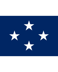 Flag: US Navy Admiral |  landscape flag | 1.35m² | 14.5sqft | 90x150cm | 3x5ft 
