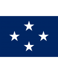 Flag: US Navy Admiral |  landscape flag | 1.35m² | 14.5sqft | 90x150cm | 3x5ft 