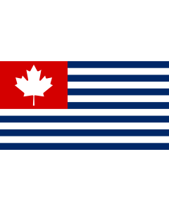 Flag: Fictional flag of the United States of Canada based on the  Jesusland map  Internet meme |  landscape flag | 1.35m² | 14.5sqft | 85x160cm | 33x60inch 
