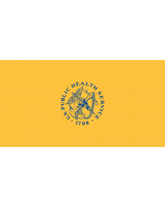 Bandiera: United States Public Health Service | United States Public Health Service  USPHS |  bandiera paesaggio | 1.35m² | 85x160cm 