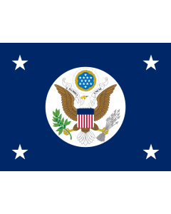 Flag: United States Secretary of State |  landscape flag | 1.35m² | 14.5sqft | 100x130cm | 40x50inch 