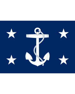 Flag: United States Secretary of the Navy |  landscape flag | 1.35m² | 14.5sqft | 90x150cm | 3x5ft 