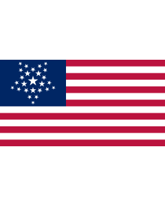 Flag: US 26 Star GreatStar |  landscape flag | 1.35m² | 14.5sqft | 85x160cm | 33x60inch 