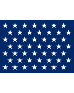 Flag: US Naval Jack 49 stars |  landscape flag | 1.35m² | 14.5sqft | 90x150cm | 3x5ft 