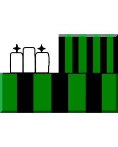 Flag: US Sassuolo Calcio |  landscape flag | 1.35m² | 14.5sqft | 90x150cm | 3x5ft 