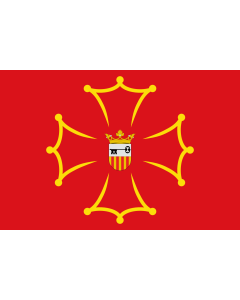 Flag: Vall d Aran region/comarca  Catalonia, Spain |  landscape flag | 1.35m² | 14.5sqft | 90x150cm | 3x5ft 
