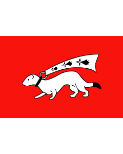 Flag: Vannes | Ville de Vannes, Bretagne, France | Banniel kêr Wened, Breizh, Bro-C’hall |  landscape flag | 1.35m² | 14.5sqft | 90x150cm | 3x5ft 