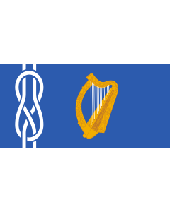 Flag: Vexillology Ireland |  landscape flag | 1.35m² | 14.5sqft | 80x160cm | 30x60inch 