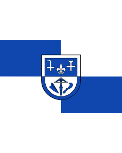 Flag: Collective municipality of Römerberg-Dudenhofen |  landscape flag | 1.35m² | 14.5sqft | 90x150cm | 3x5ft 