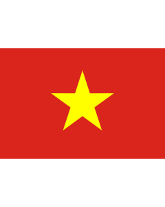 Flag: Vietnam as paths |  landscape flag | 1.35m² | 14.5sqft | 90x150cm | 3x5ft 