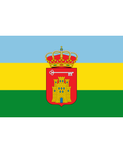 Flag: Villacarrillo, Jaén, Spain |  landscape flag | 1.35m² | 14.5sqft | 90x150cm | 3x5ft 