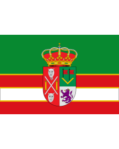 Flag: Villamandos, León, Spain |  landscape flag | 1.35m² | 14.5sqft | 90x150cm | 3x5ft 
