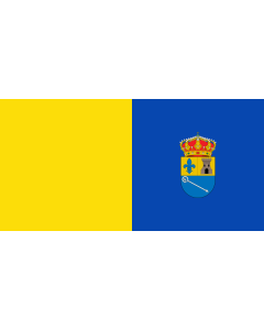 Flag: Villar de Domingo García |  landscape flag | 1.35m² | 14.5sqft | 80x160cm | 30x60inch 