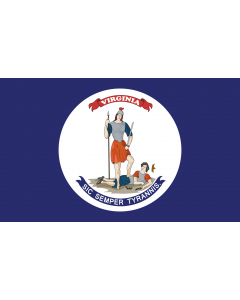 Flag: Commonwealth of Virginia, as it was in 1861 |  landscape flag | 1.35m² | 14.5sqft | 90x150cm | 3x5ft 