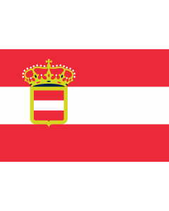 Flag: War flag of Austria-Hungary  1880-1915 | Merchant ensign of Austria-Hungary from 1786 until 1869 and naval and war flag of Austria-Hungary form 1880 until 1915 |  landscape flag | 1.35m² | 14.5sqft | 90x150cm | 3x5ft 
