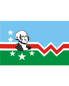 Flag: Washington County, Maryland |  landscape flag | 1.35m² | 14.5sqft | 90x150cm | 3x5ft 