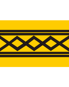 Flag: West Midlands County, England |  landscape flag | 1.35m² | 14.5sqft | 90x150cm | 3x5ft 