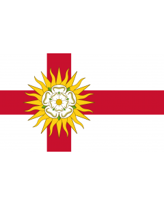Flag: West Riding | West Riding of Yorkshire |  landscape flag | 1.35m² | 14.5sqft | 90x150cm | 3x5ft 