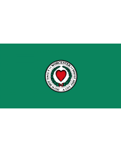 Flag: City of Worcester, Massachusetts |  landscape flag | 1.35m² | 14.5sqft | 90x150cm | 3x5ft 