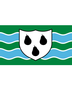 Flag: Worcestershire | The Worcestershire county |  landscape flag | 1.35m² | 14.5sqft | 90x150cm | 3x5ft 
