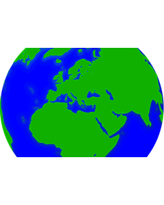 Flag: , that shows the earth |  landscape flag | 1.35m² | 14.5sqft | 90x150cm | 3x5ft 