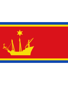 Flag: German city of Wyk auf Föhr |  landscape flag | 1.35m² | 14.5sqft | 90x150cm | 3x5ft 